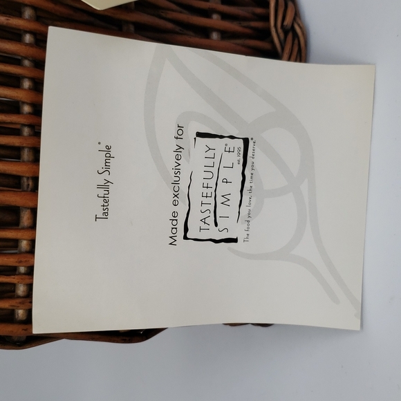 SALE!!! 3 FOR $15 Tastefully Simple Utensil holder- wicker - Picture 6 of 12